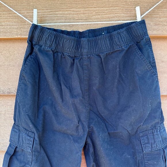 Childrens Place Boys Black Cargo Shorts Size 16 Adjustable Waist Cotton Blend - Picture 4 of 7